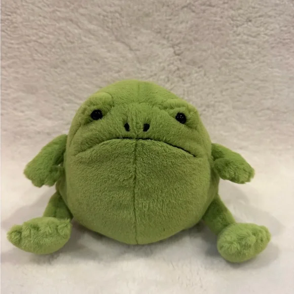 Toys | Nwt Jellycat Ricky Rain Frog Medium 7 Grumpy Plush | Poshmark